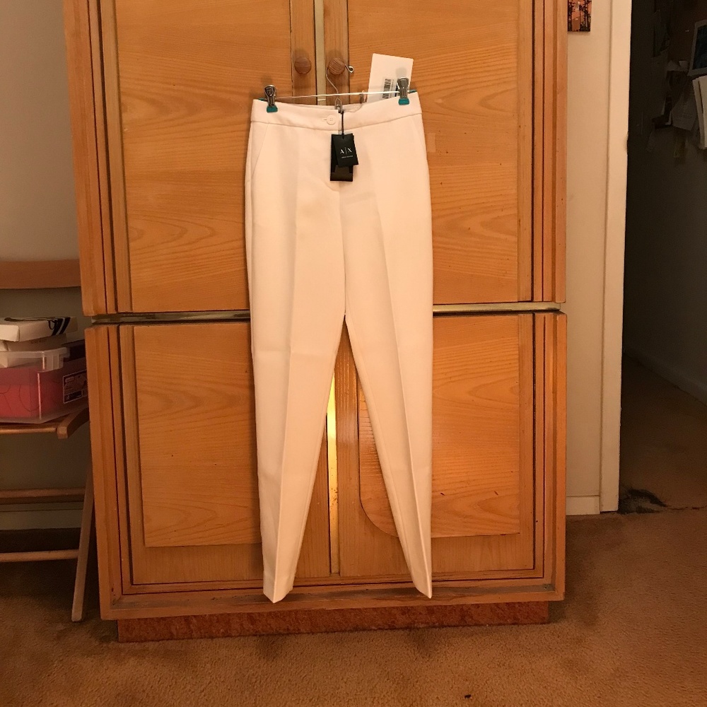 A|X Armani Exchange white trousers - size 0